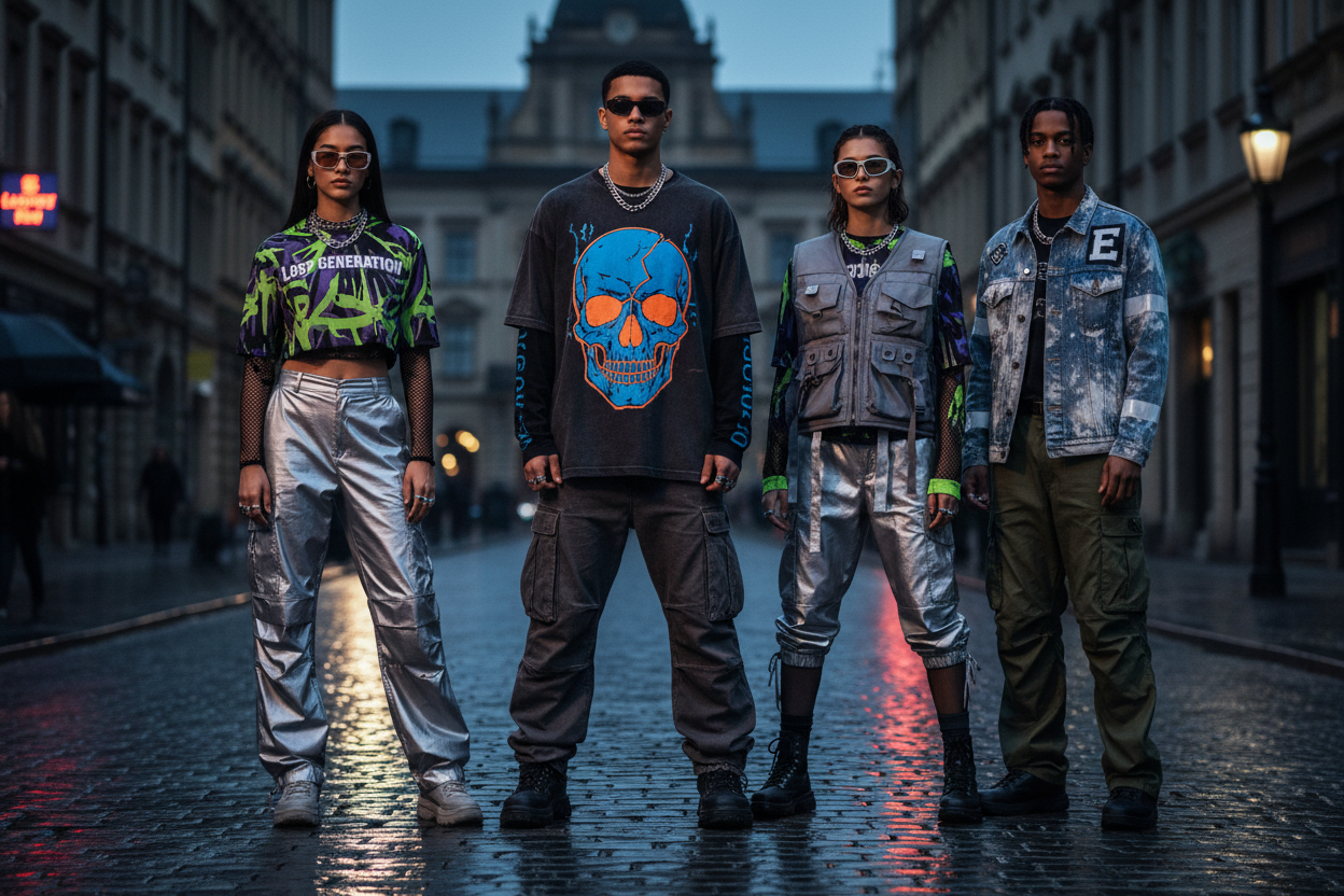Streetwear trends 2026 — Gen Z fashion on European city streets | No Sense